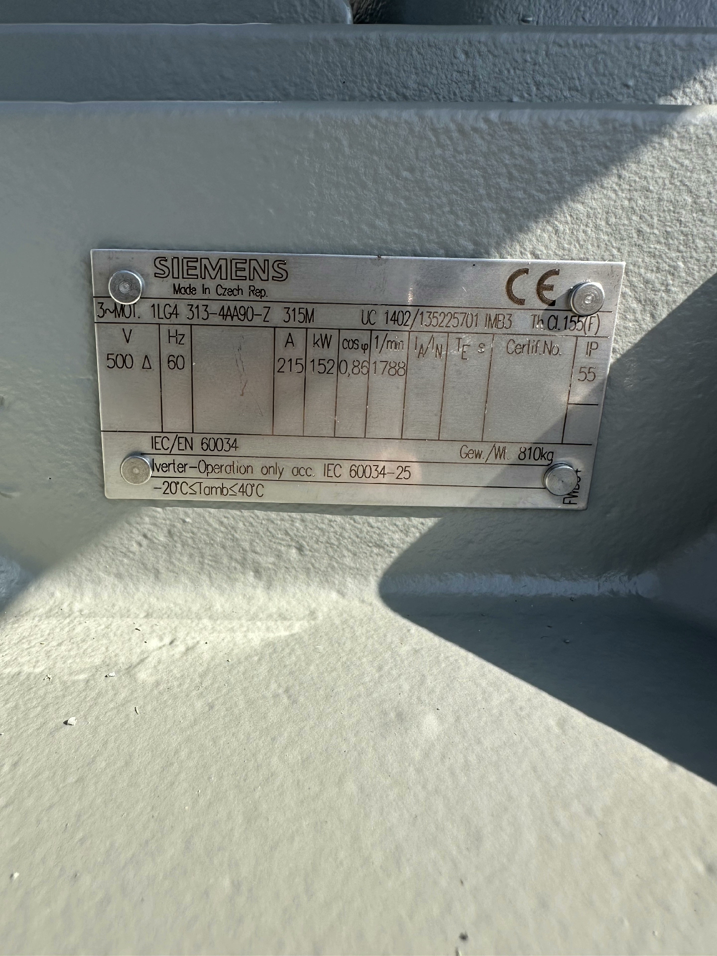 西门子电机 1LG4  313-4AA90-2  315m