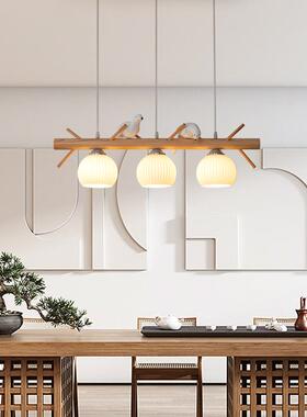 小鸟原餐厅吊北欧木实木创意艺术大灯主灯厅复古餐厅882灯中山灯