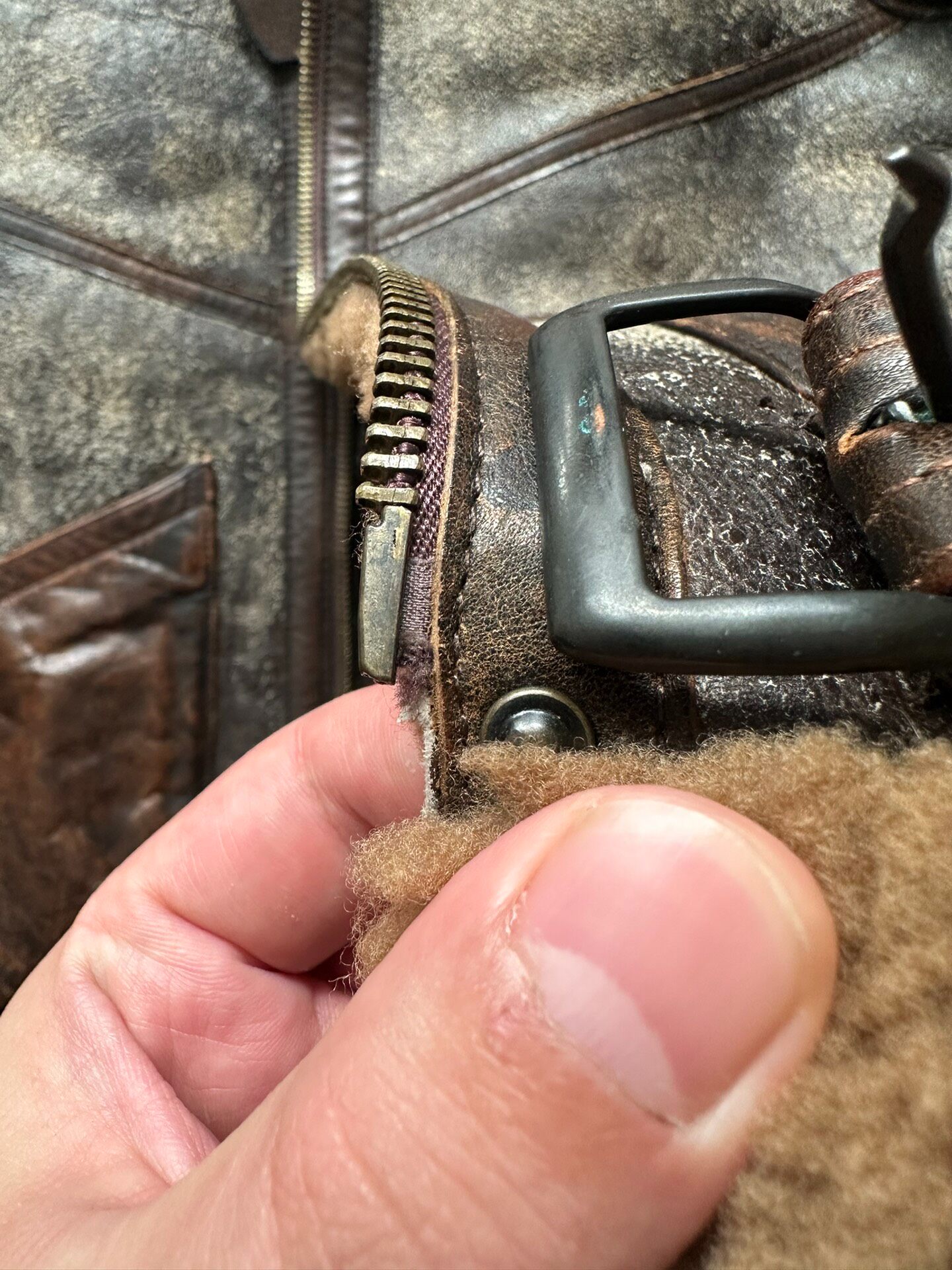 Polo Ralph Lauren B3 Shearling Jacket — label