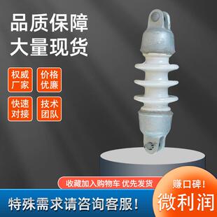 SL-15/30-40-70双铁头瓷拉棒绝缘子陶瓷拉棒型悬式瓷瓶高压线路用