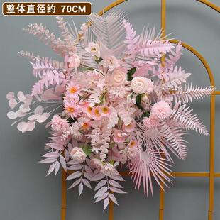 婚庆仿真花婚礼布置地排花订婚布置仿真绢花装饰花排路引花球挂花
