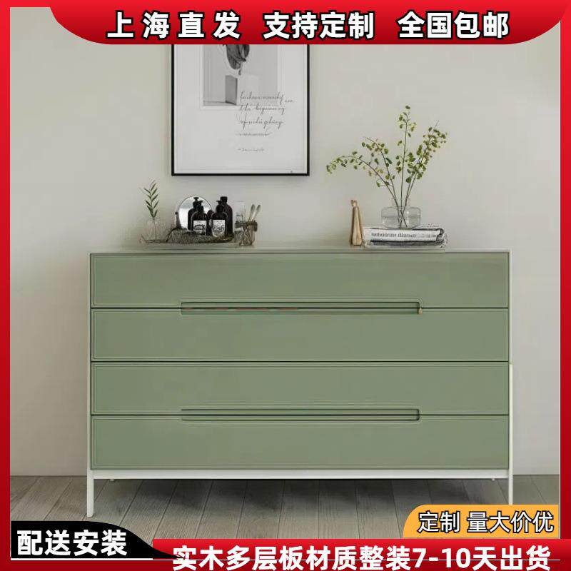 北欧钢琴烤漆四六斗柜个性艺术卧室储物柜现代简约抽屉收纳柜整装