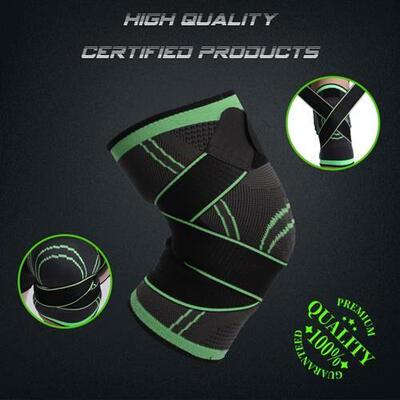 1PC Sports Kneepad Men Pressurized Knee Pad Basketball Brace