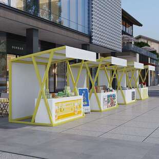 集市摊位架摆摊架商业街促销架夜市小推车可移动可折叠铁艺棚架