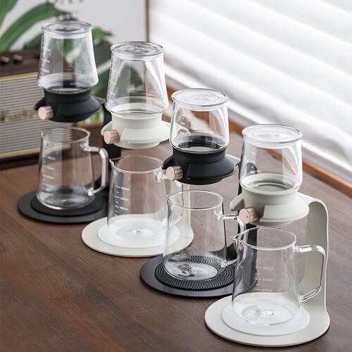 泡茶壶聪明壶新中式泡茶器冷萃玻璃茶具新中式茶具冰滴壶懒人泡茶