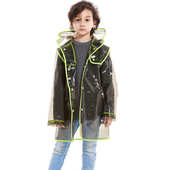 儿童透明雨衣男女童学生雨衣时尚 可爱EVA包边雨衣工厂爆款