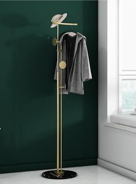 网红衣帽欧DK-21023架北设计师大理落地衣架轻奢酒店卧室挂石衣架