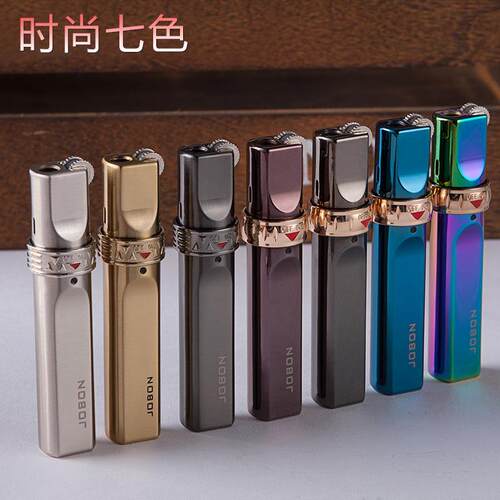 中邦充气打火机防风直冲蓝火焰雪茄创意金属砂轮男气体ZB633