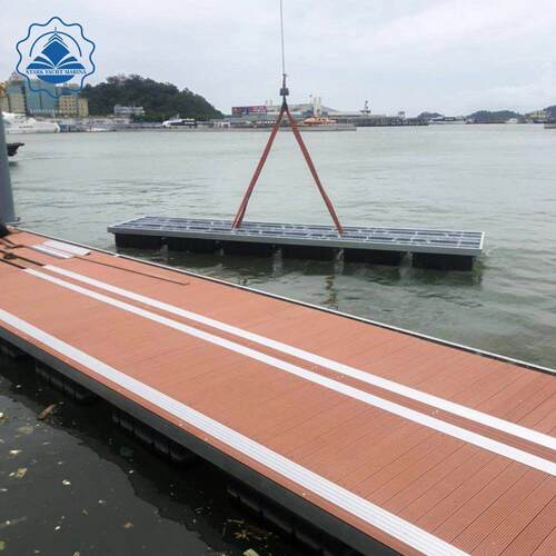 应码海上浮厂家供加铝工合金架框浮桥水上景观浮台码头栈道