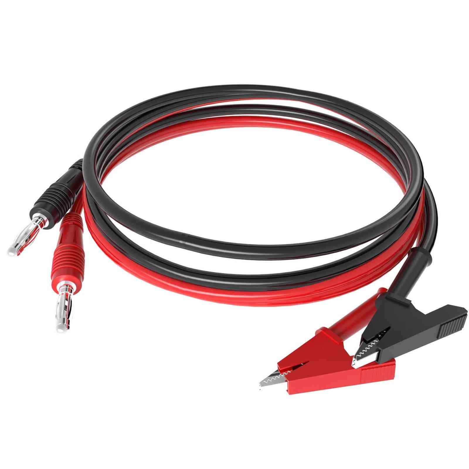 4mm香蕉插头转鳄鱼夹带线直流稳压电源测试线万用表夹子连接线