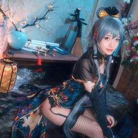 炫漫  Vocaloid TDA 洛天依cos服 金丝雀旗袍Cosplay女装套装