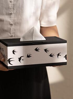 纸盒客级桌面意式轻奢抽纸巾盒轻奢高感餐厅商用高端酒店i890厅ns