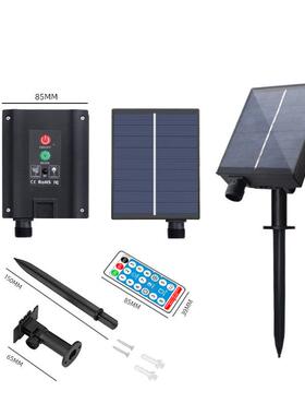新款直销遥控充电太阳能灯串led铜线灯户外低压彩灯串灯控制器配