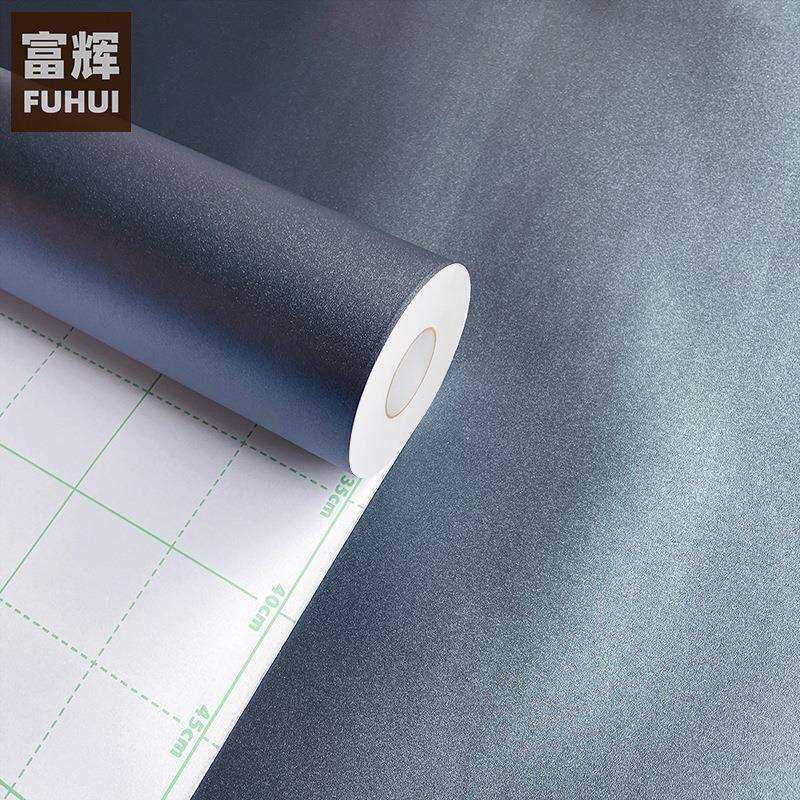 仿铁灰色金属质感波音软片PVC自粘家具翻新贴膜家电表面装饰材料
