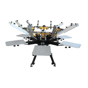 screen 6色新款 manual 手动六色丝印机 printer 精密丝网印花机