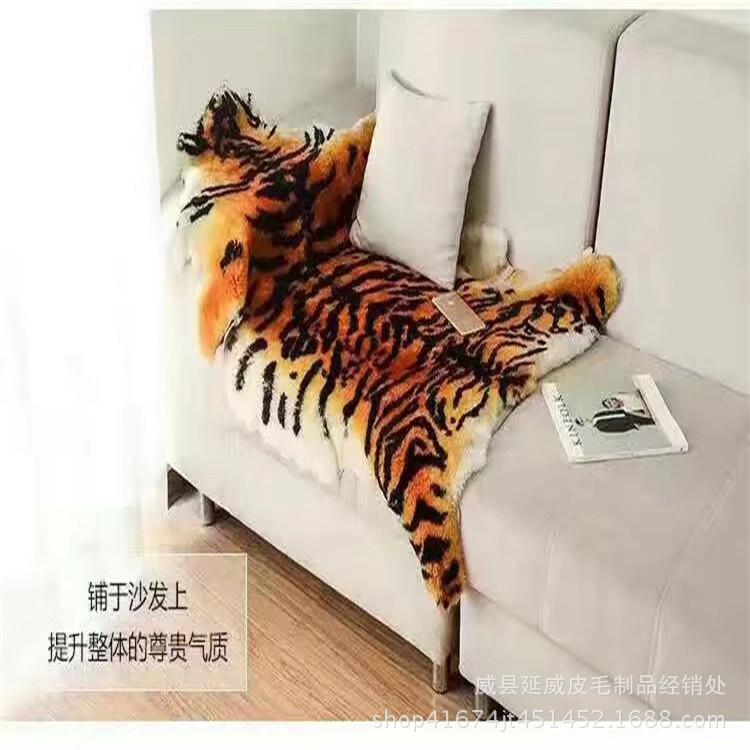 厂家新地毯客尚厅欧红木沙发20式垫时羊皮仿虎款皮