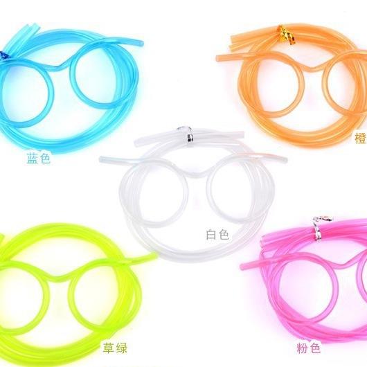 创意趣味眼镜吸管 疯狂搞怪艺术吸管 派对吸管 22克