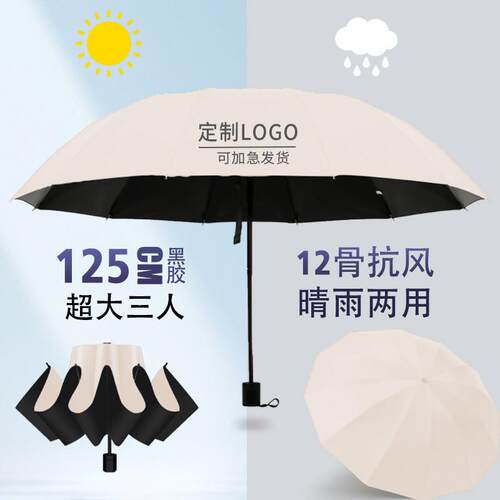 加大十二股十股大伞晴雨伞三人伞抗暴风雨广告伞雨伞定制伞印字