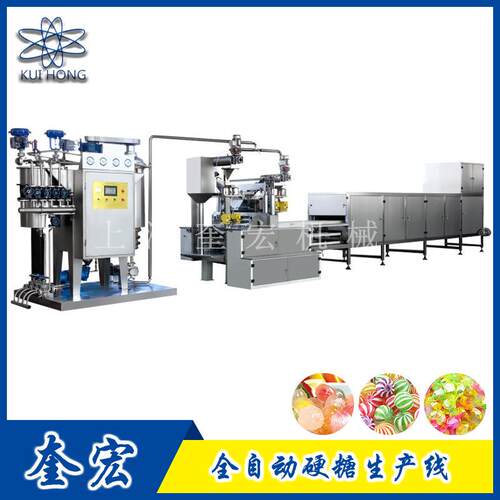 硬糖浇注生产线/全自动水果硬糖浇注成型设备/硬糖糖果食品机