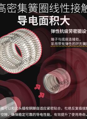 50mm2200a快8m6排紫铜.铜镀银连接器储能Φ8螺纹端子单0插接线芯