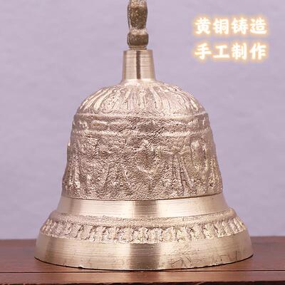 僮烨法器用品密宗大号法器佛铃铜铃仿古道铃手摇铃金刚铃杵三清铃
