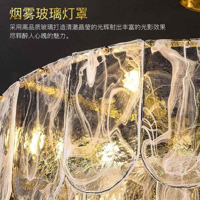 全铜客厅水晶吊灯轻奢餐厅灯2022新款卧室主灯现代简约欧式灯具