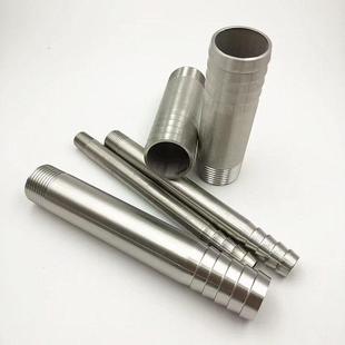 20螺纹马扣2分10 316不锈钢加长皮管接单头外丝宝塔DN8 304