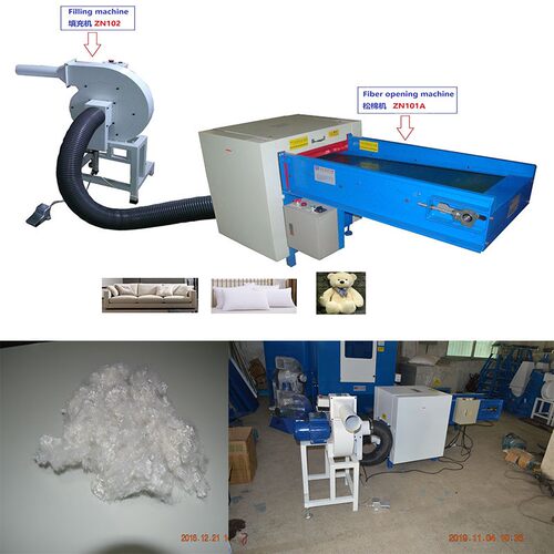 全自动传送带开棉机 家纺床品抱枕松棉机 家具玩具厂自动打棉机