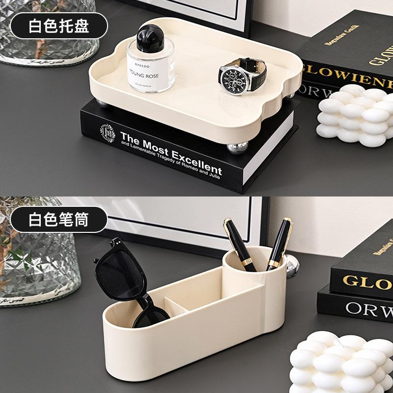 首饰盒奶油桌面桌面收纳首饰盒