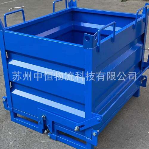 厂家工业加厚铁箱重型料箱钢制周转箱供应物流敞开式铁皮箱