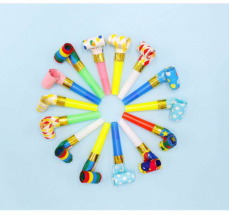 свисток 创意儿童可爱吹龙哨子伸缩口哨吹吹卷卡通玩具小宝宝生日派对喇叭