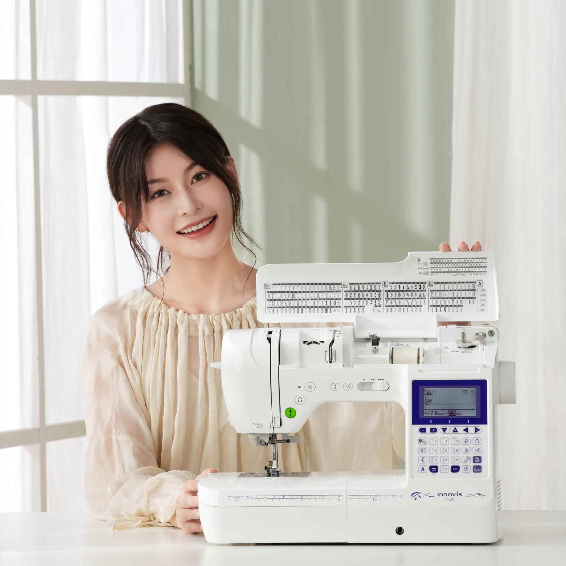兄弟动F420全自家用缝缝纫机迷你小型便携电动590智能服牌装设备