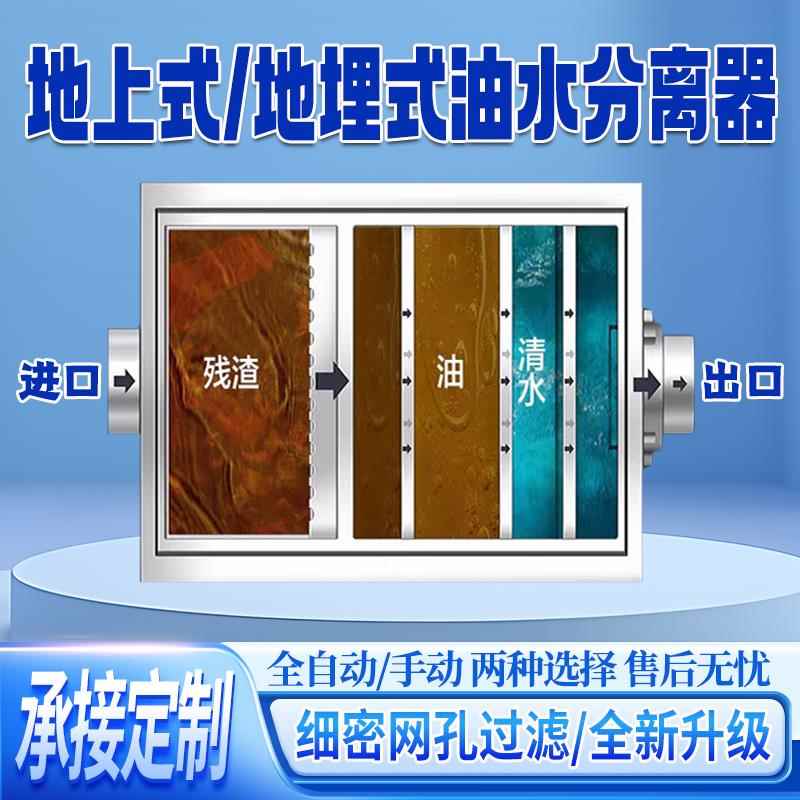 地上式油水分离隔油池全自动餐饮一体化地埋式智能隔油提升设备