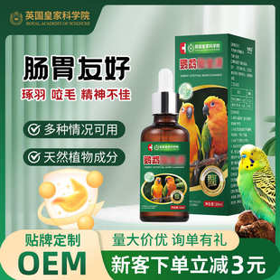 鹦鹉清诺用品凤普用批发鸟类肠厂家欣鹦鹉鸟玄咬30ml虫毛