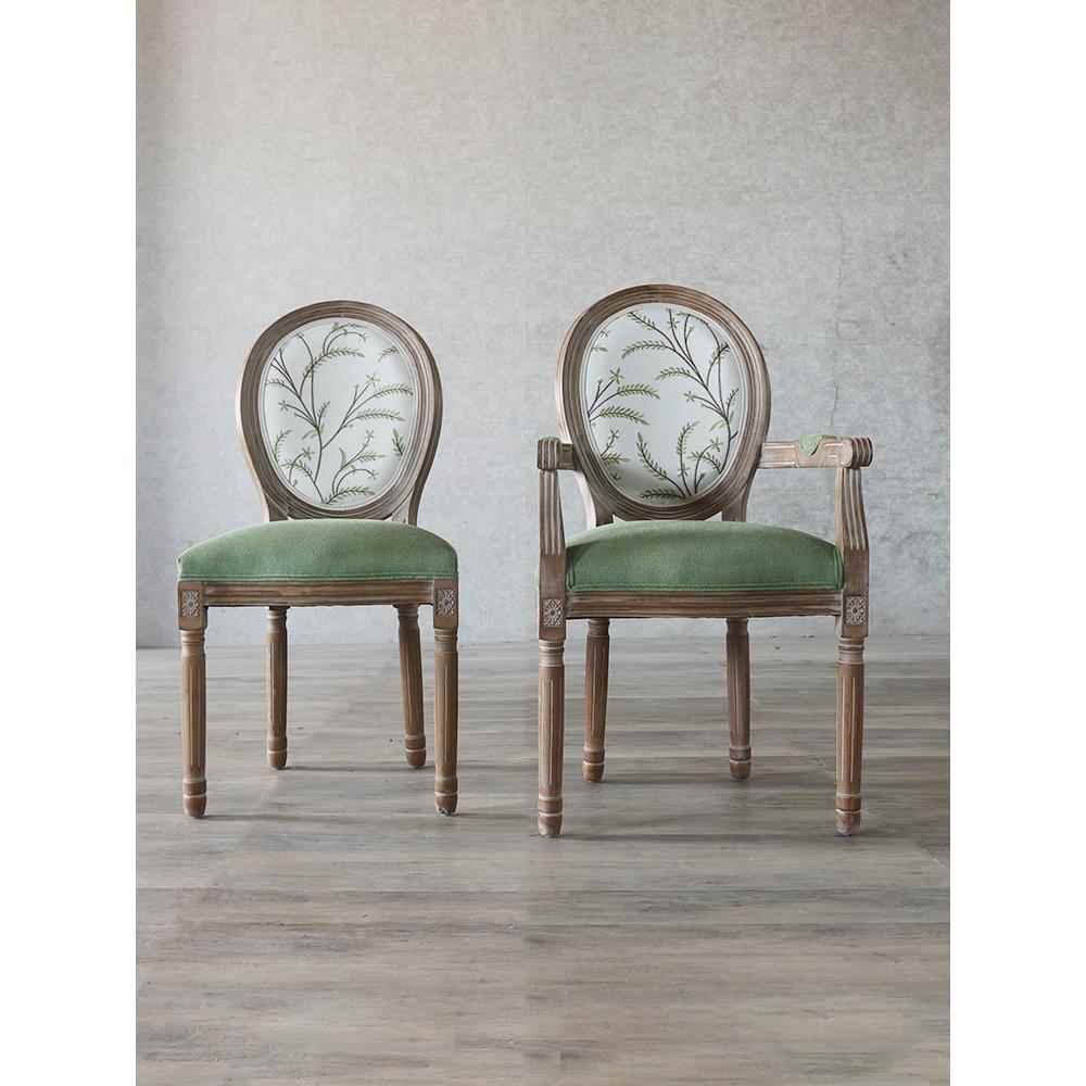 正品欧做式餐椅实复古啡旧美式木餐厅酒店漫咖厅设计师休闲新中式