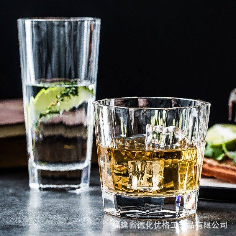 原装进口NUDE努德无铅水晶玻璃水杯柠檬果汁啤酒杯威士忌洋酒杯子