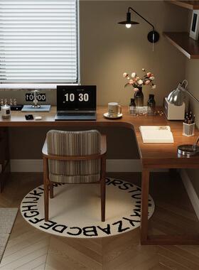 实木转角书桌带桌子窗电脑桌台式wyy20240卧室墙角型柜办公边学生