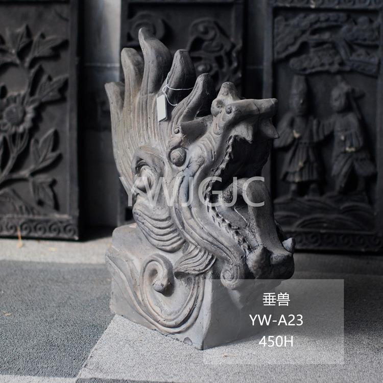 厂家直供仿古建筑材料十二生肖走兽垂兽屋脊配饰土窑烧制