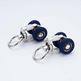 窗帘轨道轮滑滚轮配件滑轮滚珠轴承轮静音直轨导轨窗帘挂钩式走轮