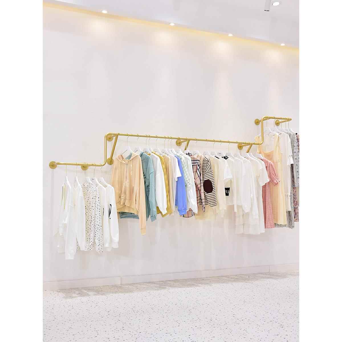 新款直销服装店展示架上墙壁挂店铺装修专用陈列货架女装童装店金