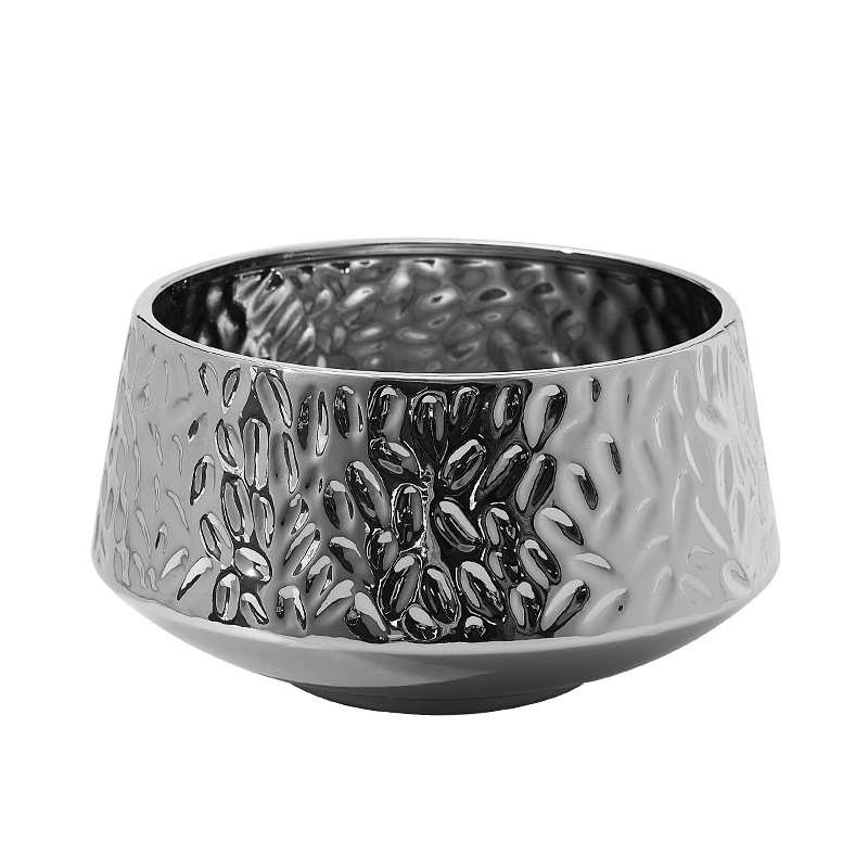 大口径33cm盆宽陶瓷花盆 现代台面简约风 蝴蝶兰造景仿真花适用