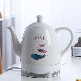 景德镇陶瓷烧水壶家用自动断电小号瓷器快煮壶防干 干烧泡茶壶开