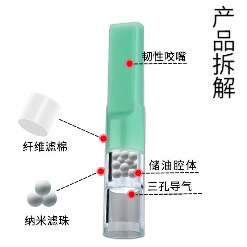 雅爵细烟嘴一次性烟嘴过滤器细枝专用抛弃型三重过滤嘴细款YJ118