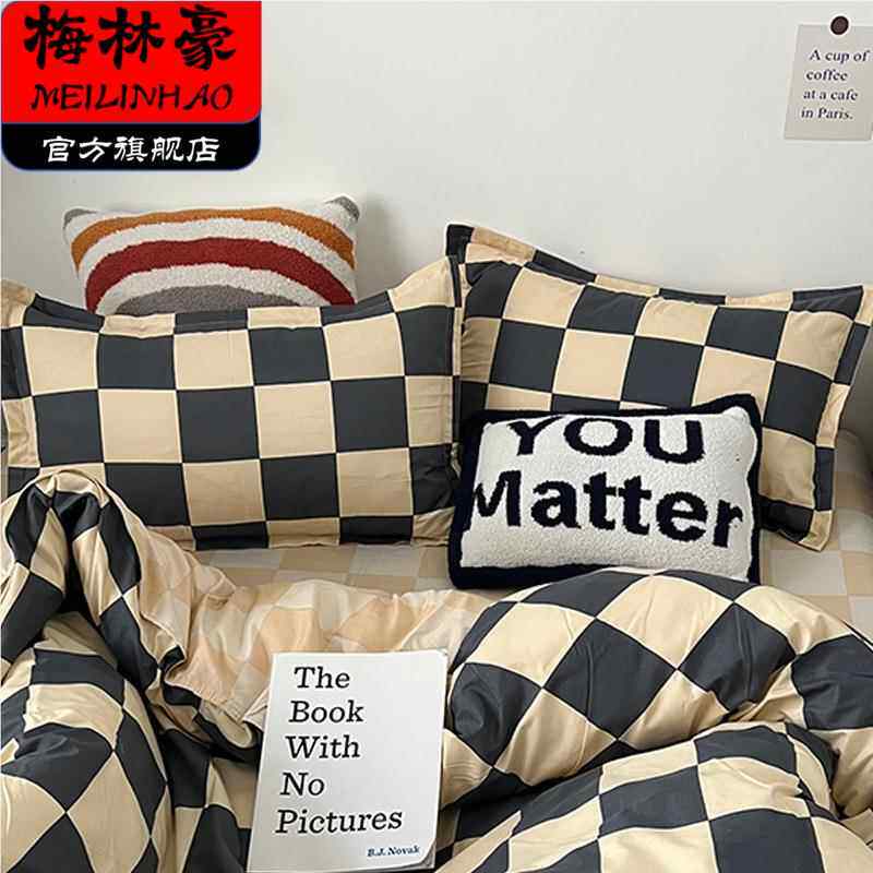 家用枕套一对装宿舍单人可爱儿童耐脏新款简约学生宿舍地摊枕头套