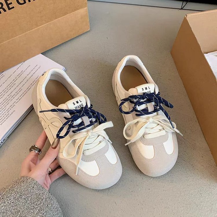 增高复古鞋头系带休闲运动老爹鞋