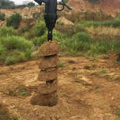 屋钻机液压打桩螺旋挖掘机改装 地基光伏钻孔机钻机螺旋