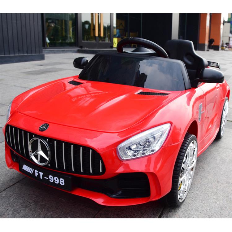 正品RS奔驰儿童电动汽四轮双驱遥控宝小孩可坐玩人摇摆具车宝1-3