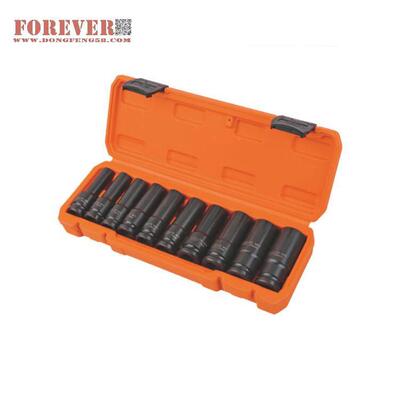 华丰巨箭10件套铬钼钢风炮长套筒组工具盒 HF-81010A2套头