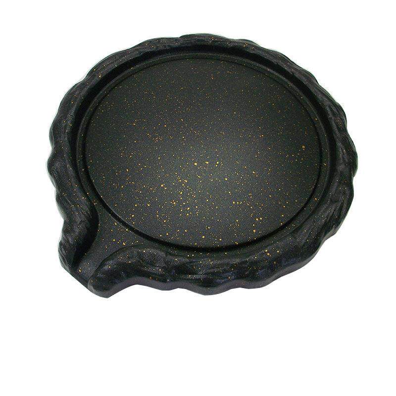 韩式铁板烧盘卡式炉烤肉明火鸭嘴圆烤盘商用不粘涂层牛排煎锅包邮