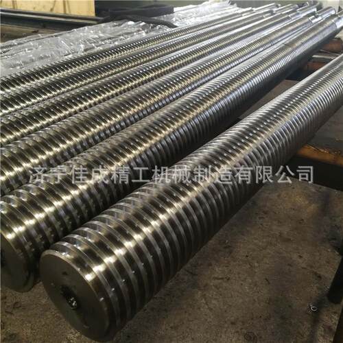 厂家加工制作大型梯形丝杆大直径T型螺纹丝杠Tr80正反牙升降丝杆